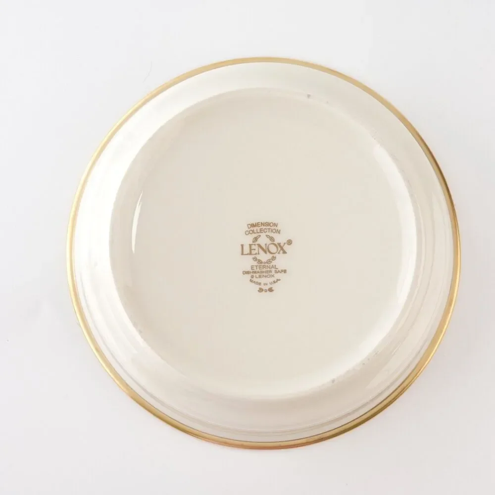 Eternal by Lenox USA Fruit Dessert Sauce Bowl GOLD TRIM - Picture 7 of 11